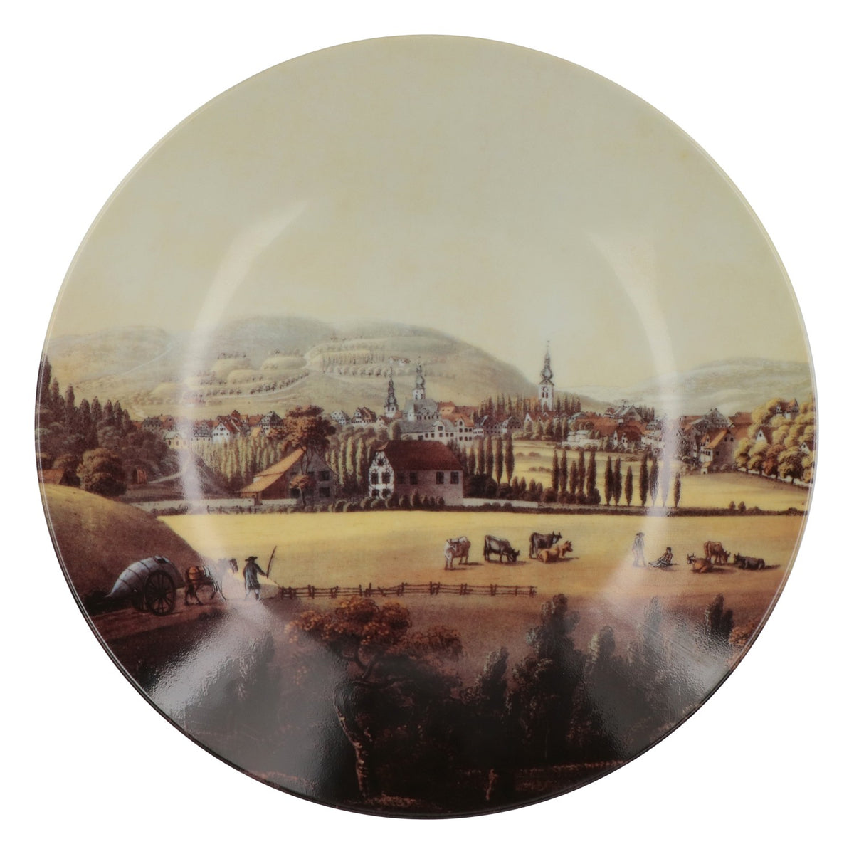 Wicküler Pilsener Beer Porcelain Annual Plate 1992 Rare City Views