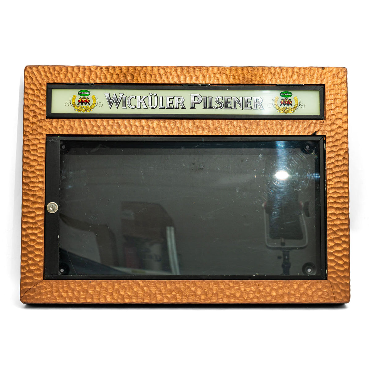 Wicküler Pilsener Beer Display Case Pilsener, XXL Menu Case 1970s