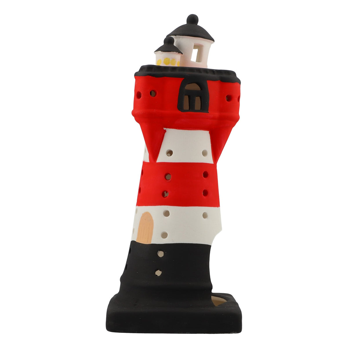 Wind light, lighthouse motif, candle holder, tea light lamp, ceramic – View 2