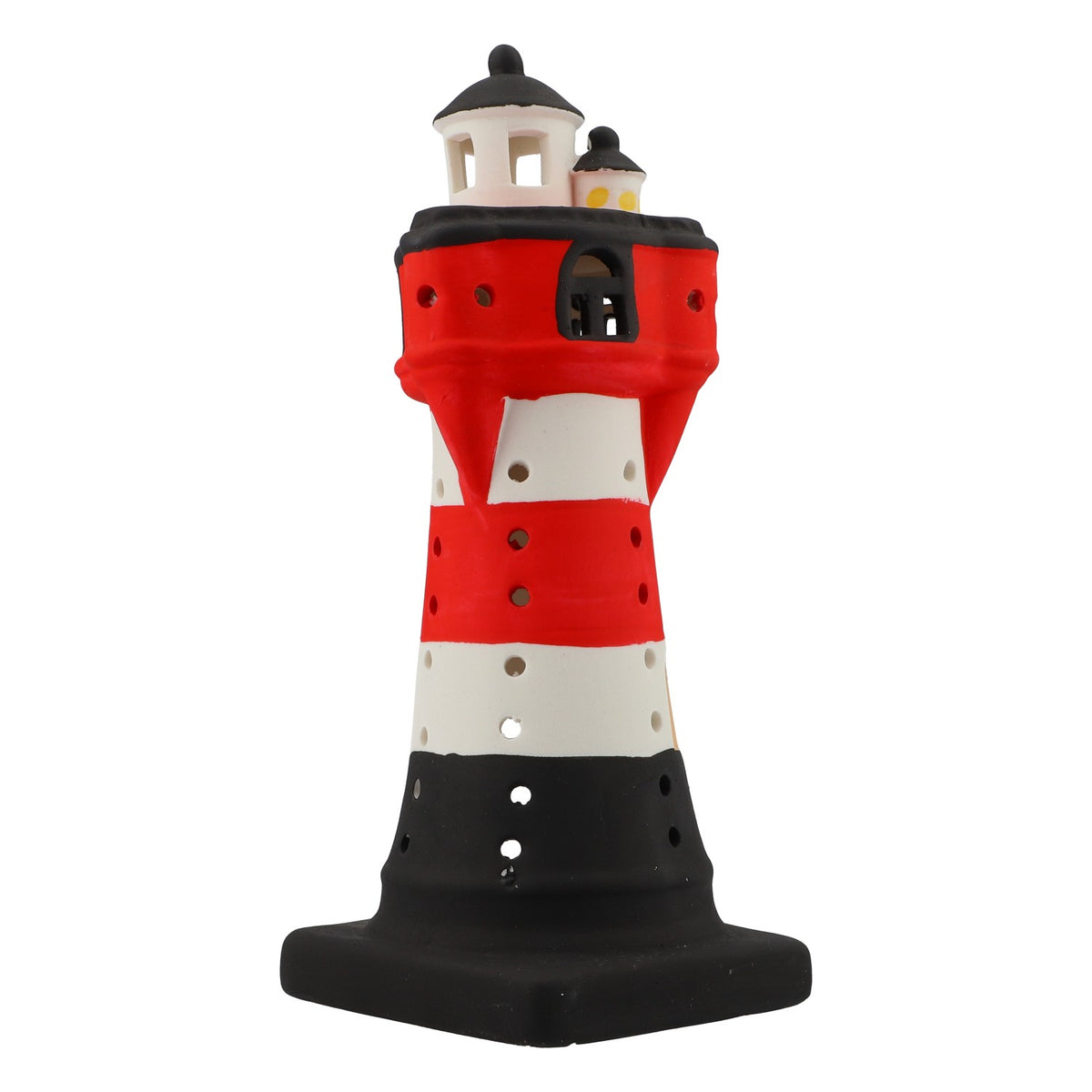 Wind light, lighthouse motif, candle holder, tea light lamp, ceramic – View 3