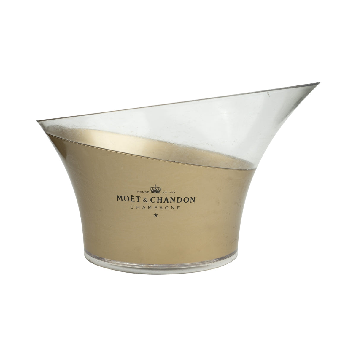 XL Moet Chandon Champagne Cooler Gold heavily used Ice Cooler Container Bottles – View 2