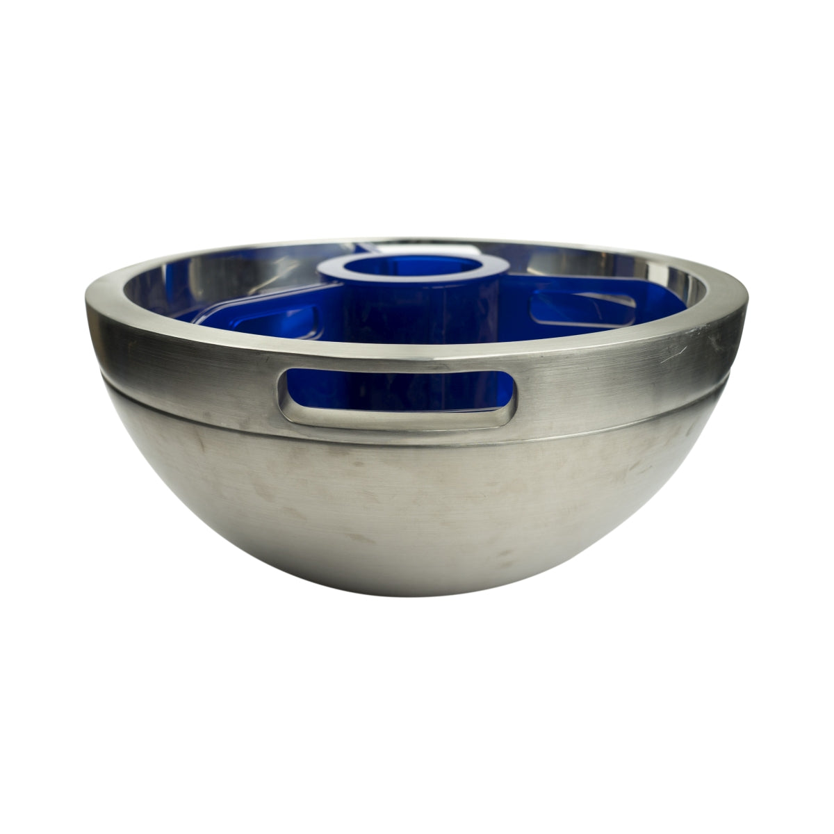 XXL Ciroc Vodka Cooler Blue Ice Box Bucket Bar Bottles Metal Round Silver Blue Bottle Ice – View 3