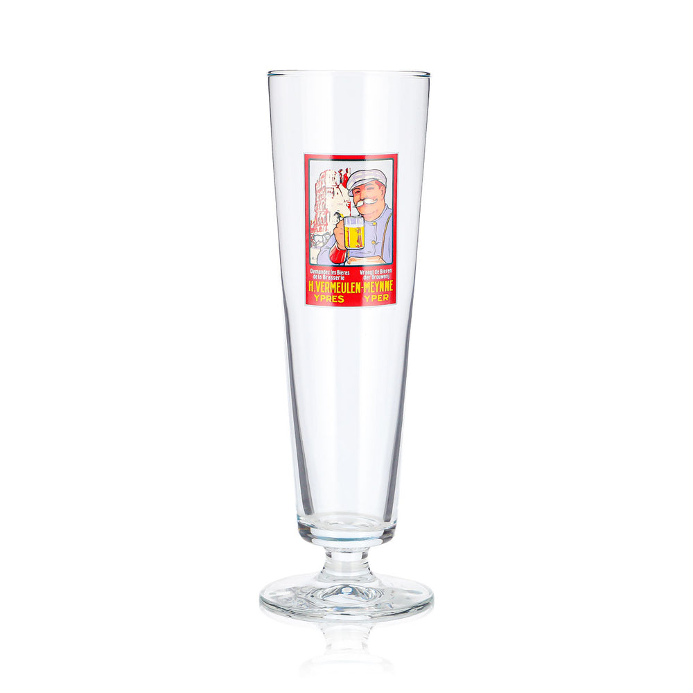 Ypra Beer Glass, 0.32 L, H. VERMEULEN-MEYNNE Red Portrait