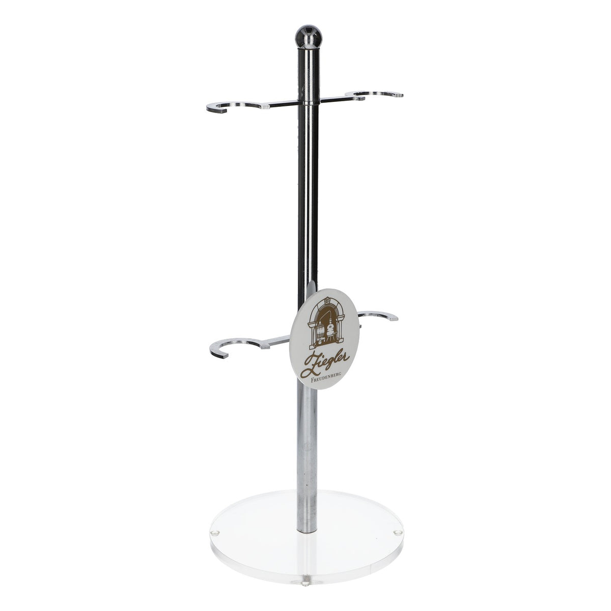 Ziegler Liqueur Dispenser Bottle Holder Bottle Rack for 4 Bottles, Metal, Silver