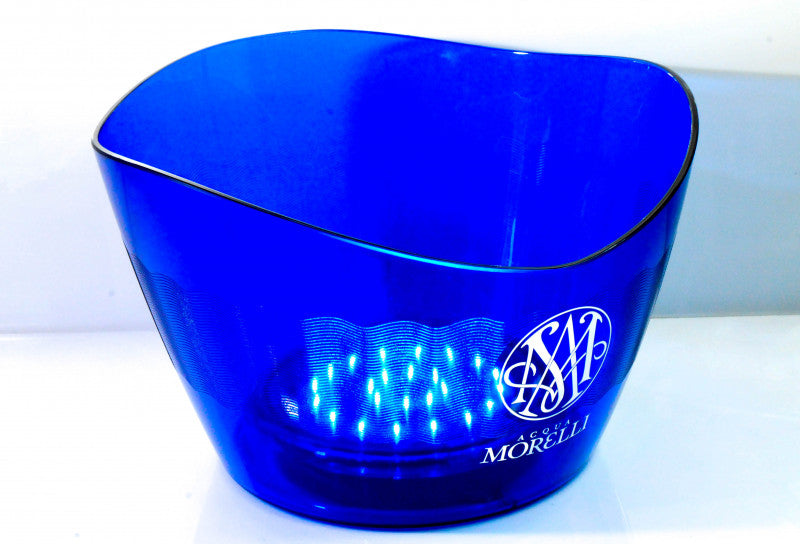 1 Acqua Morelli Water Cooler LED Bottle Cooler, Ice Cube Tray, Acrylic Blue Design     new – View 2