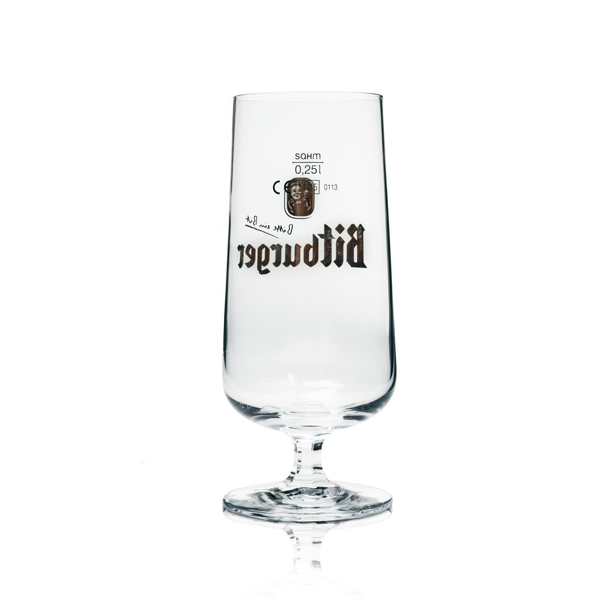 1 Bitburger Beer Glass 0.25l Goblet Tulip Rastal New – View 2