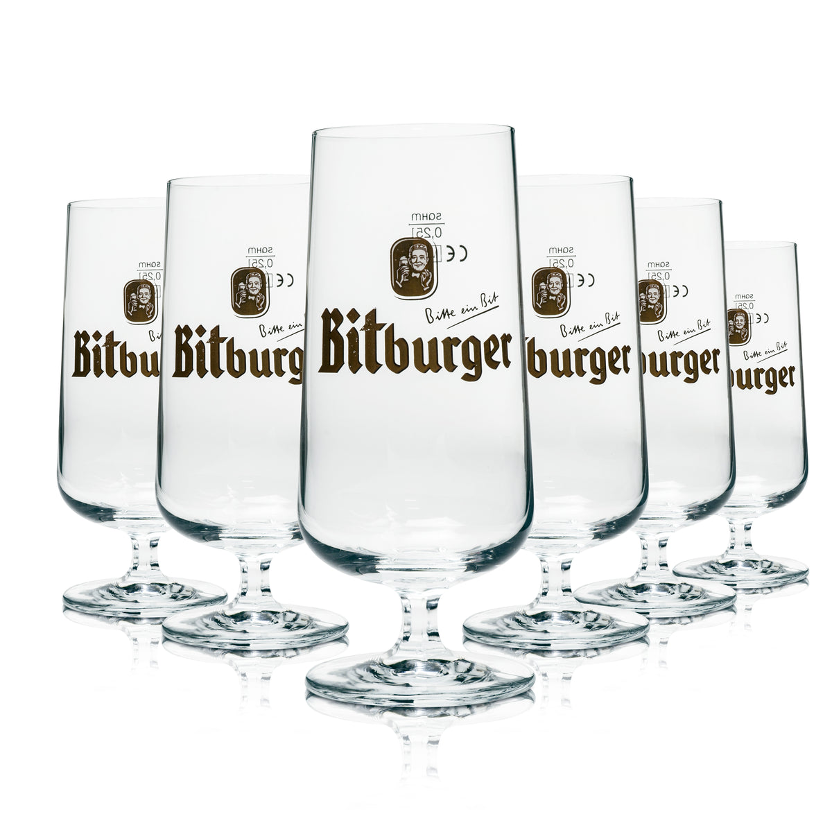 1 Bitburger Beer Glass 0.25l Goblet Tulip Rastal New – View 3