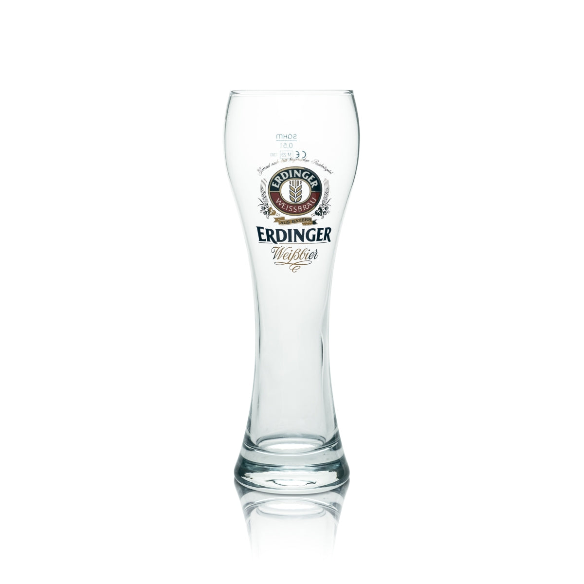 1 Erdinger Weißbräu Beer 0.5l Wheat Beer Glass "Standart" Sahm New – View 2