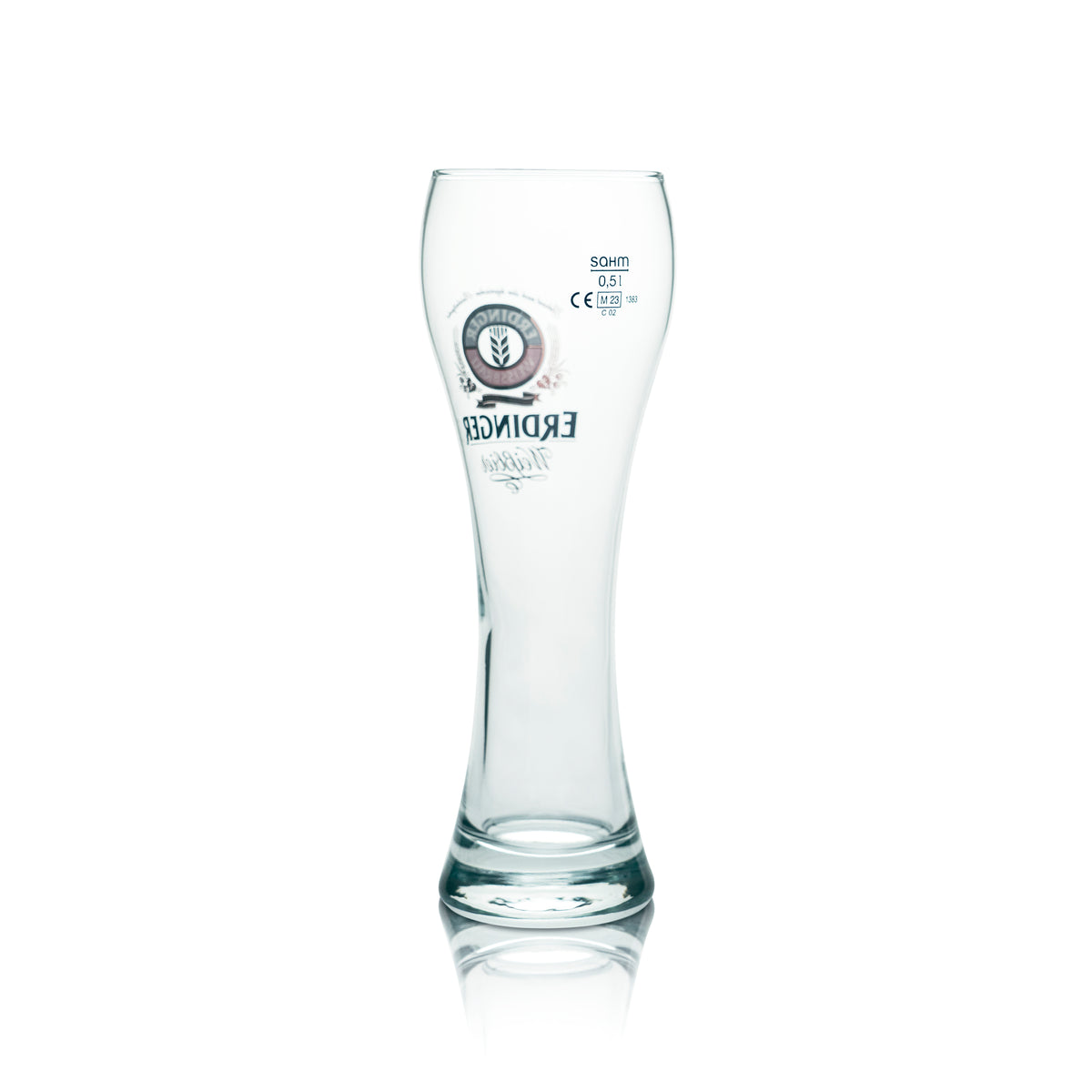 1 Erdinger Weißbräu Beer 0.5l Wheat Beer Glass "Standart" Sahm New – View 3