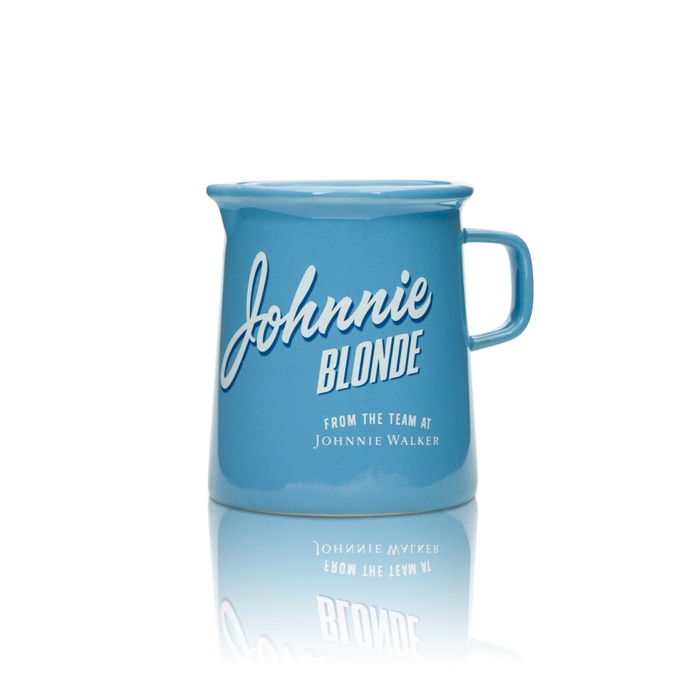 1 Johnnie Walker Whiskey Mug 0.3l BLUE with handle "Blonde" new