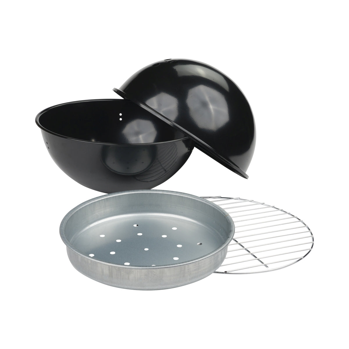 1 No Name Outdoor Grill Mini Ball Grill "Cookout" approx. 31 cm diameter Black incl. accessories new – View 2