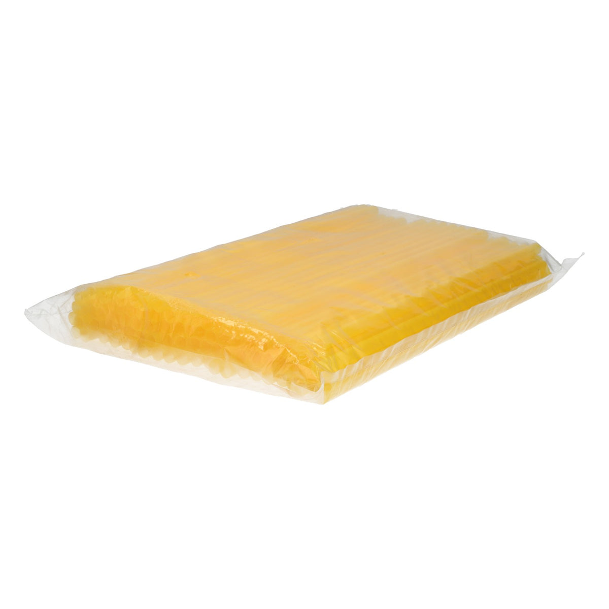 100 yellow plastic drinking straws, 0.8 x 25.5 cm, for parties and cocktails – View 2