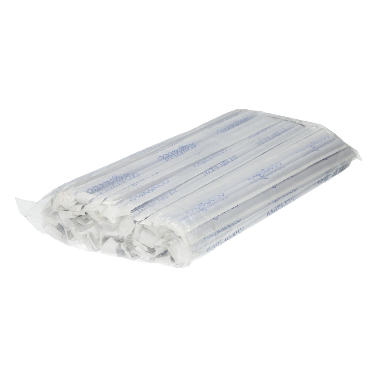100 Orangina juice straws, bendable, 0.5 x 22 cm, blue, individually wrapped – View 2