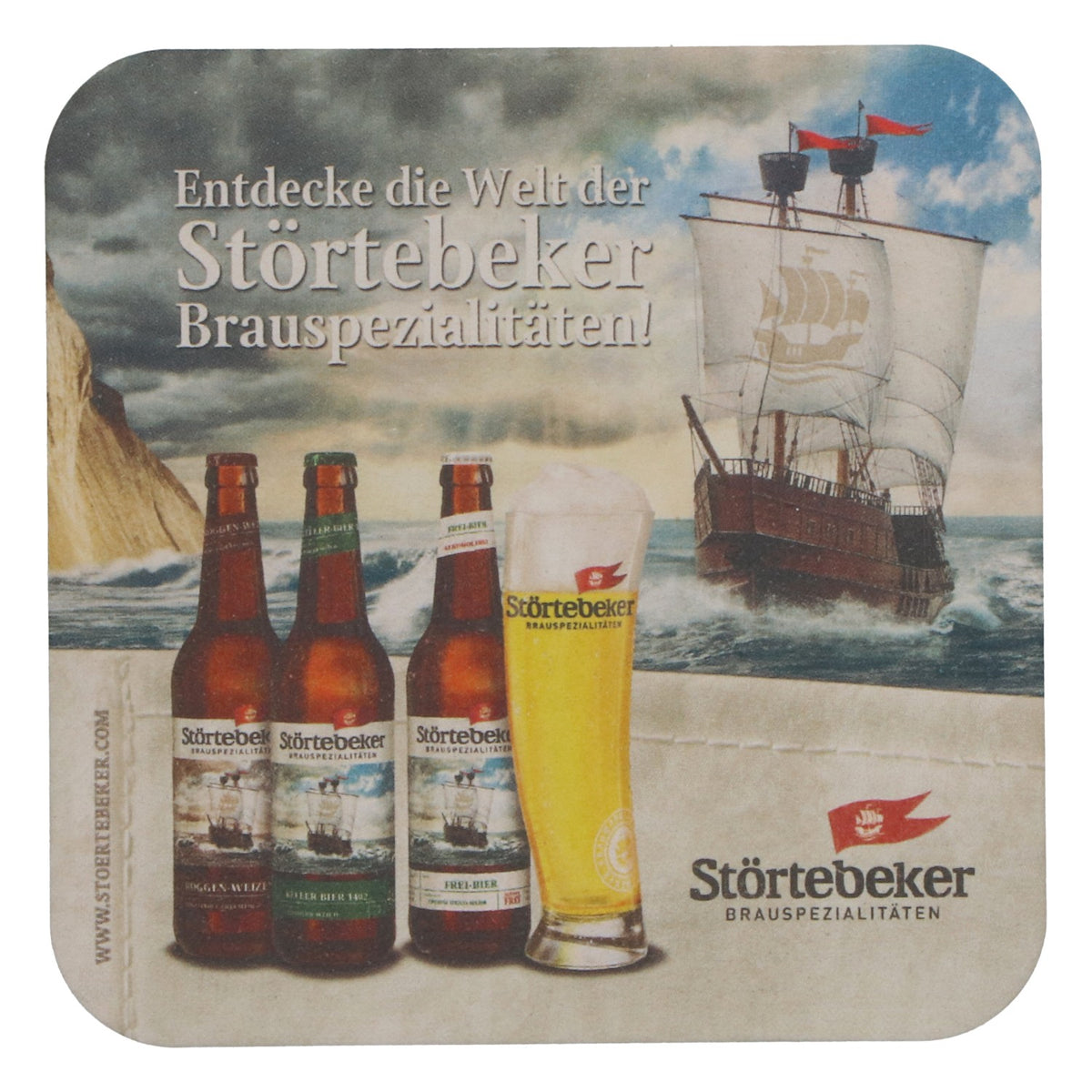 100 Störtebeker "Free Beer" Beer Coasters NEW Restaurant and Bar Supplies – View 3