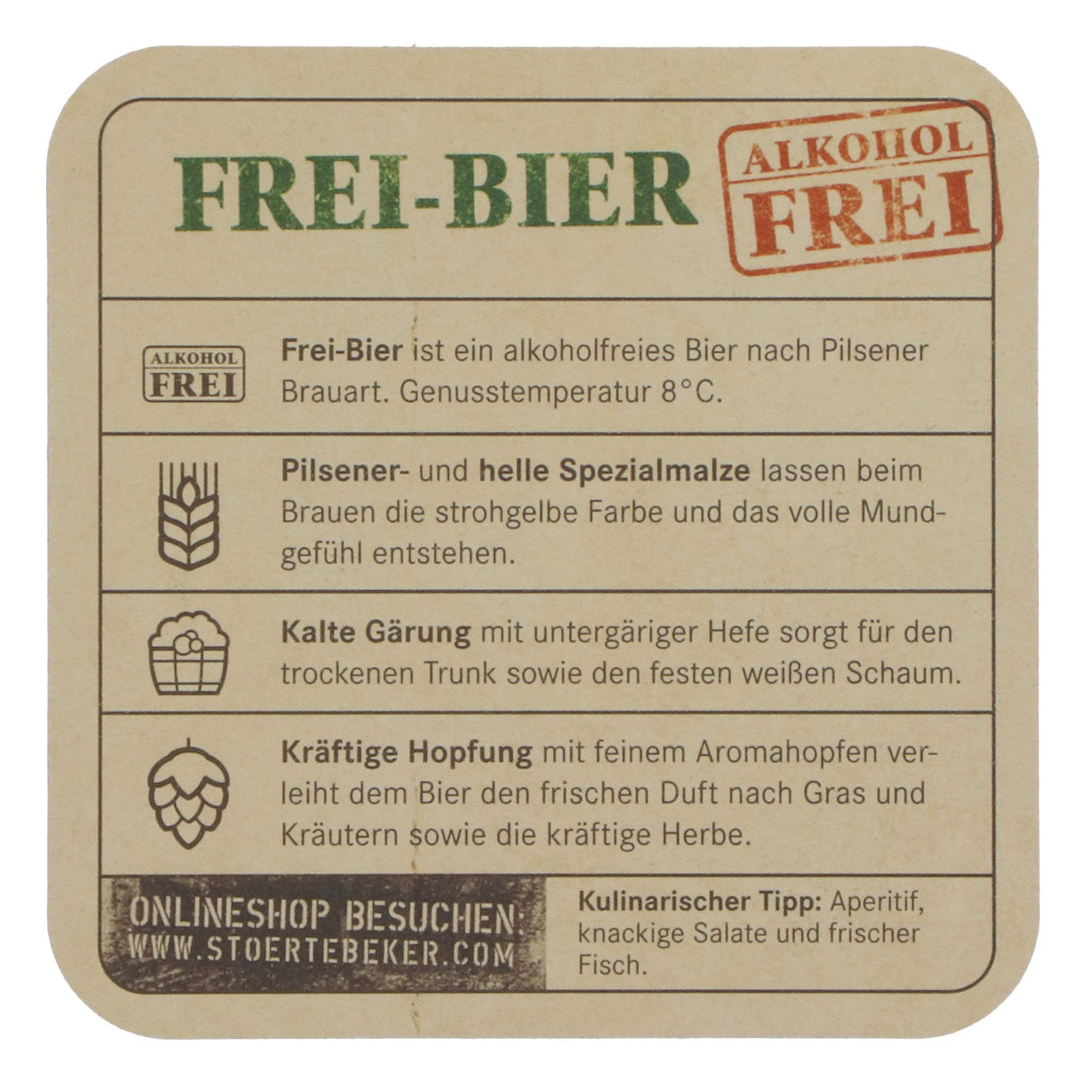 100 Störtebeker "Free Beer" Beer Coasters NEW Restaurant and Bar Supplies – View 4