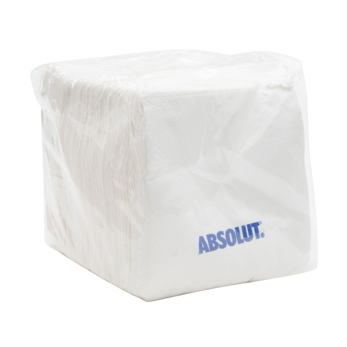 100x Absolut Vodka Napkins White Blue Lettering