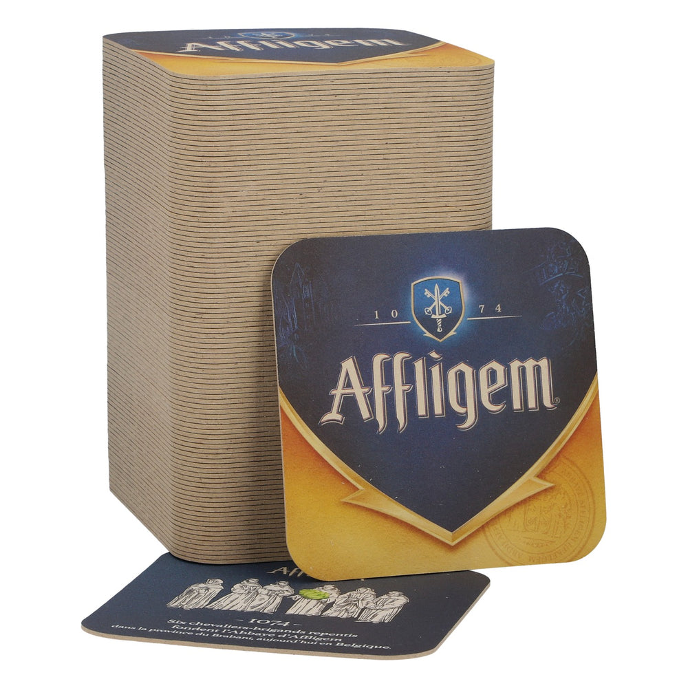 100 Affligem Beer Coasters, 9x9 cm