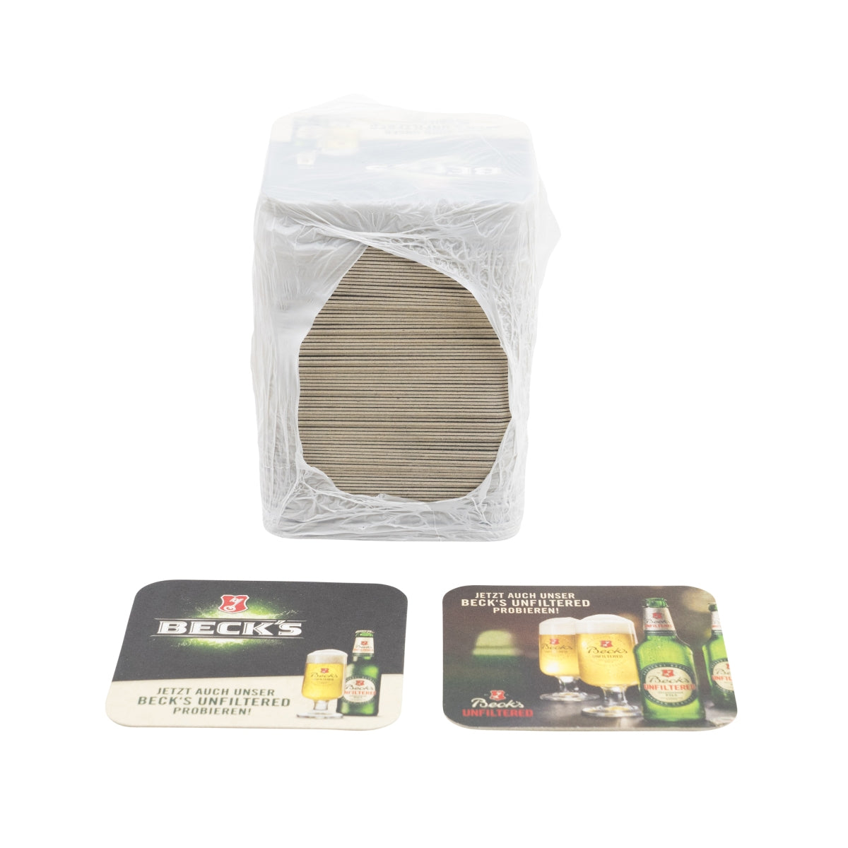 100x Becks Coasters Beer Coasters Beer Cover Mat Drip Protection Gastro