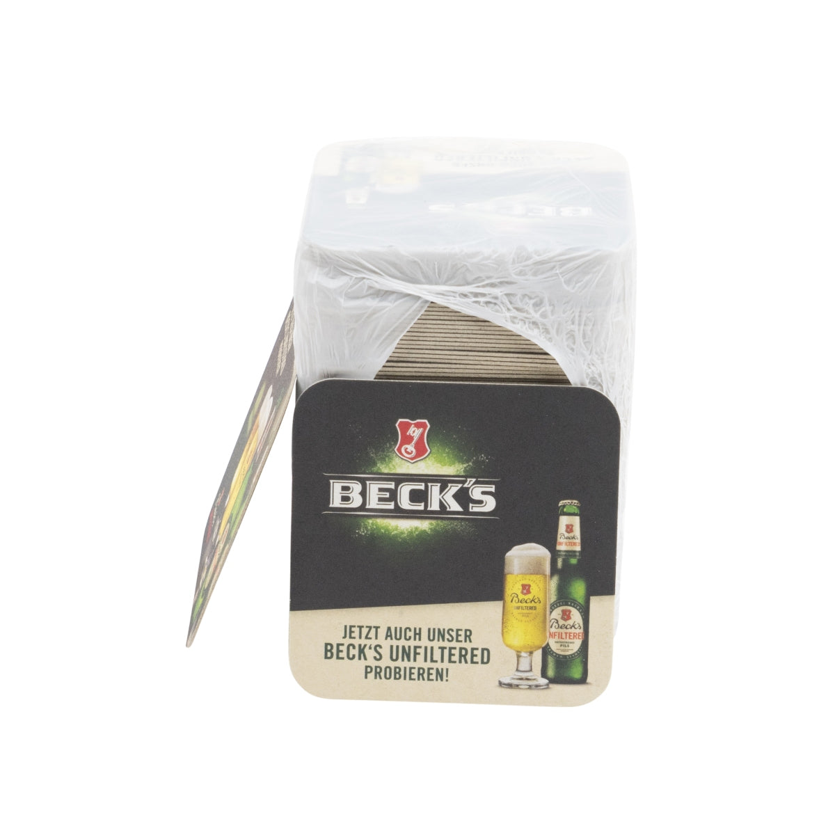100x Becks Coasters Beer Coasters Beer Cover Mat Drip Protection Gastro – View 3
