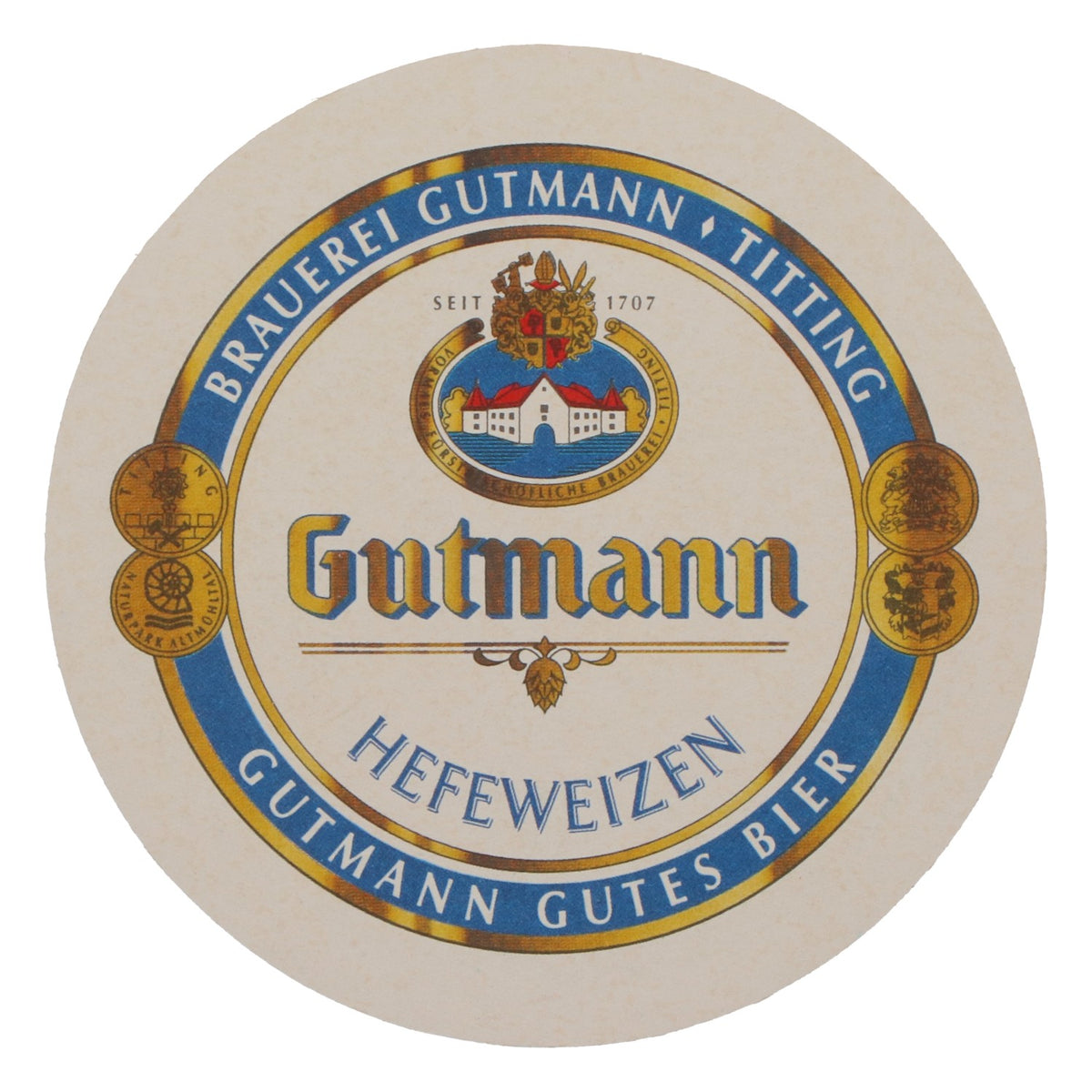 100x Gutmann Titting Brewery Beer Coasters Glass Coasters Beer Coasters – View 3