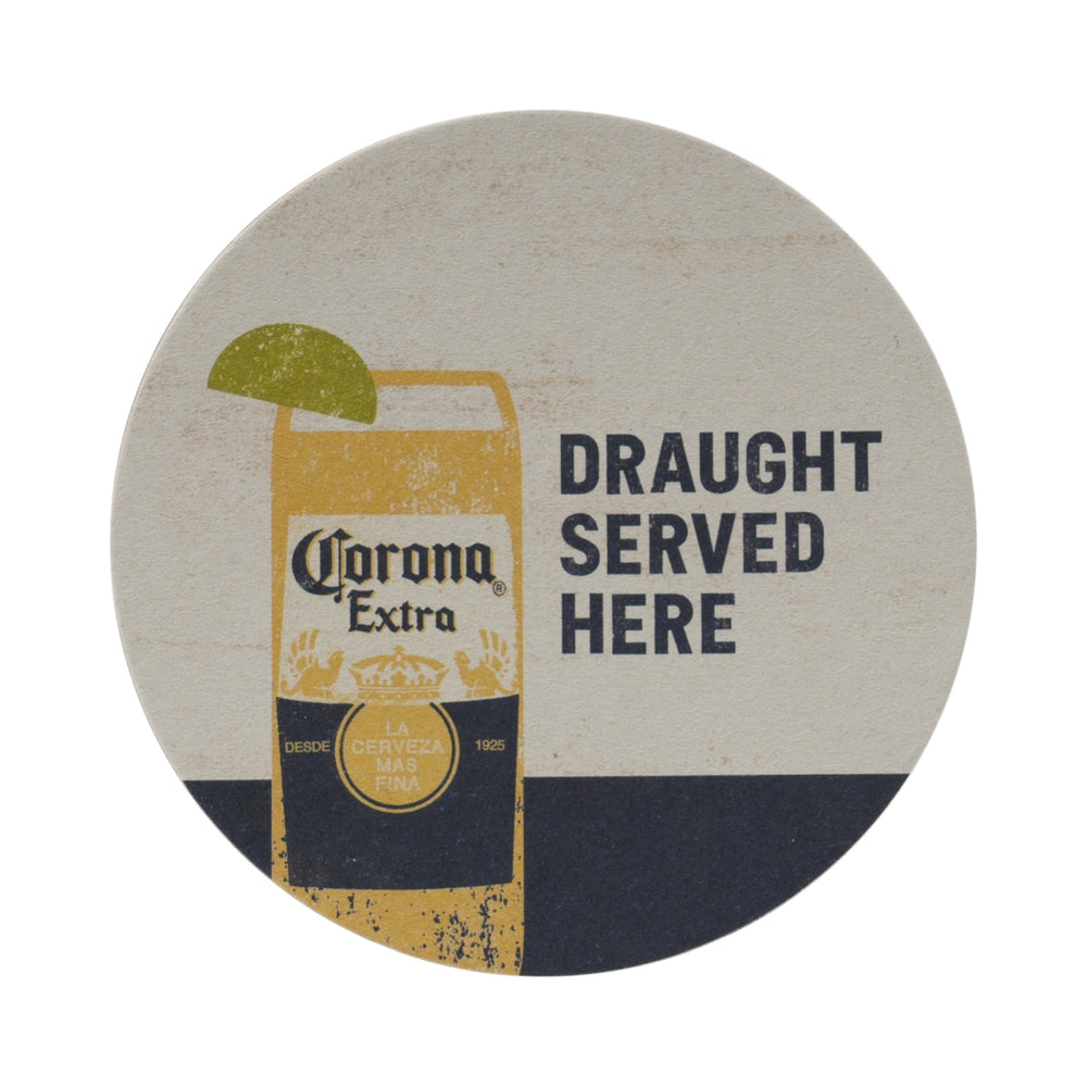 100x Corona Beer Coasters Glass Table Protectors Beer Mats White Extra