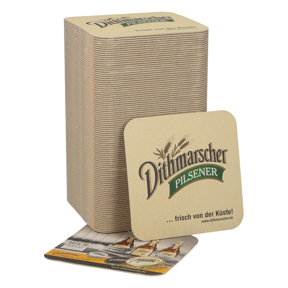 100 Dithmarscher Beer Coasters "Festmacher Original Küste"