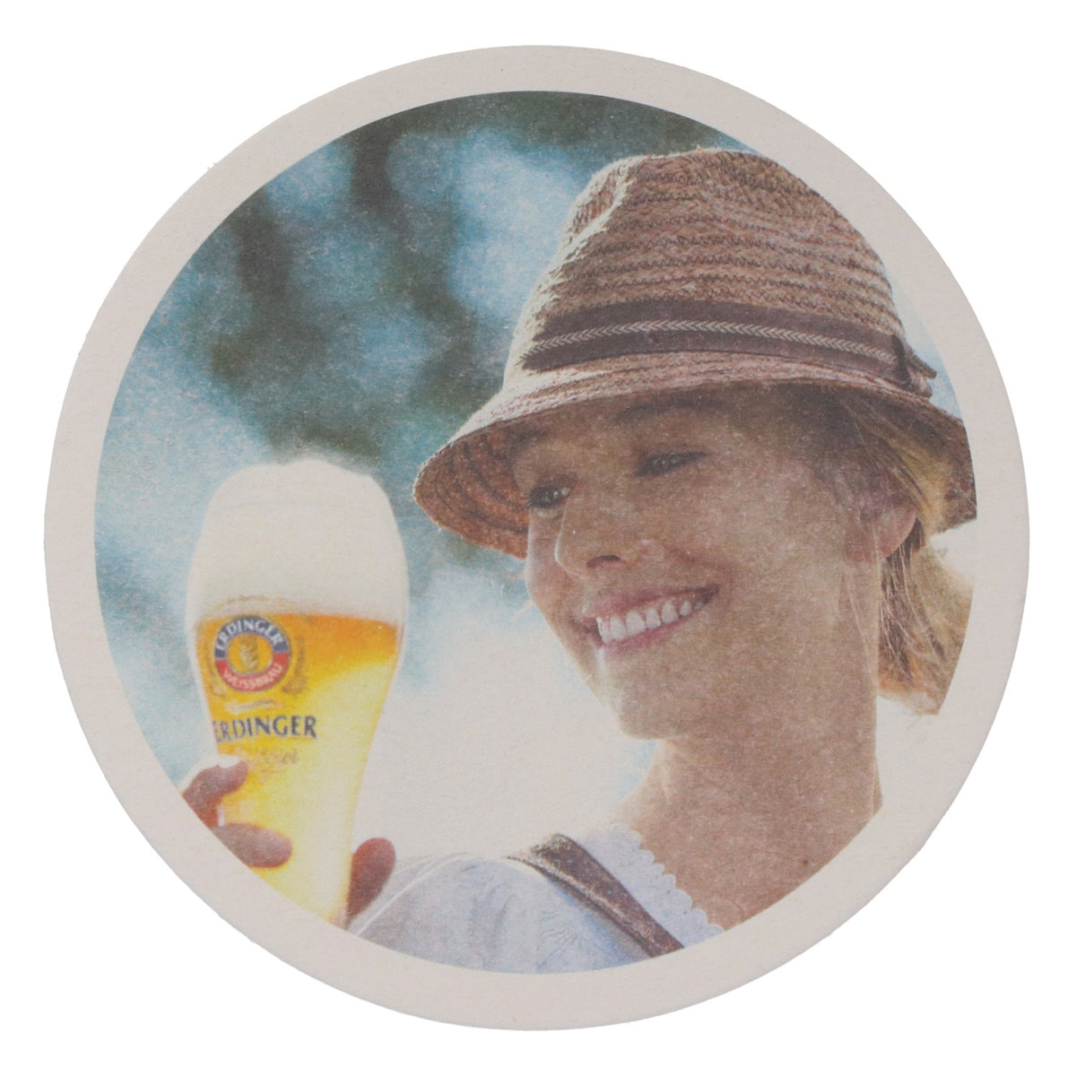 100x Erdinger Weissbräu beer coasters, cardboard coasters, glass coasters, 10.5 cm diameter – View 4
