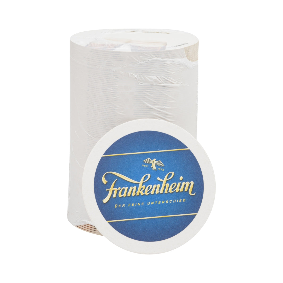 100x Frankenheim beer coasters, 11 cm, old glass, beer mat, cardboard, table decoration