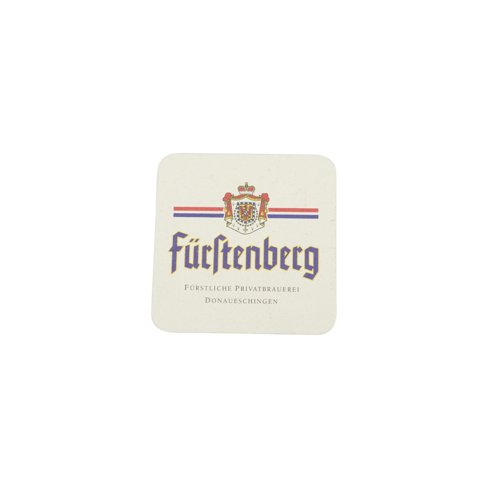 100x Fürstenberg beer coasters, 10x10cm, 2013, glass coasters, beer mats