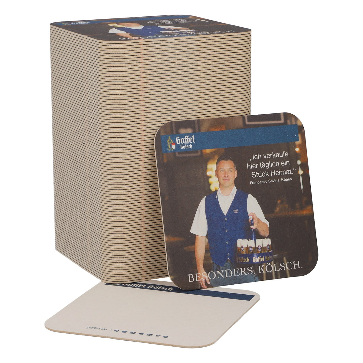 100x Gaffel Beer Coasters Glass Coasters Bar Accessories Francesco Savina
