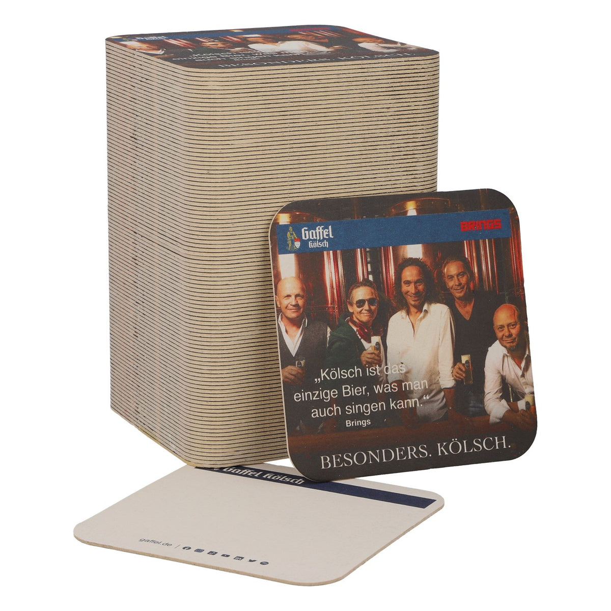 100x Gaffel beer coasters, glass coasters, bar accessories, Brings
