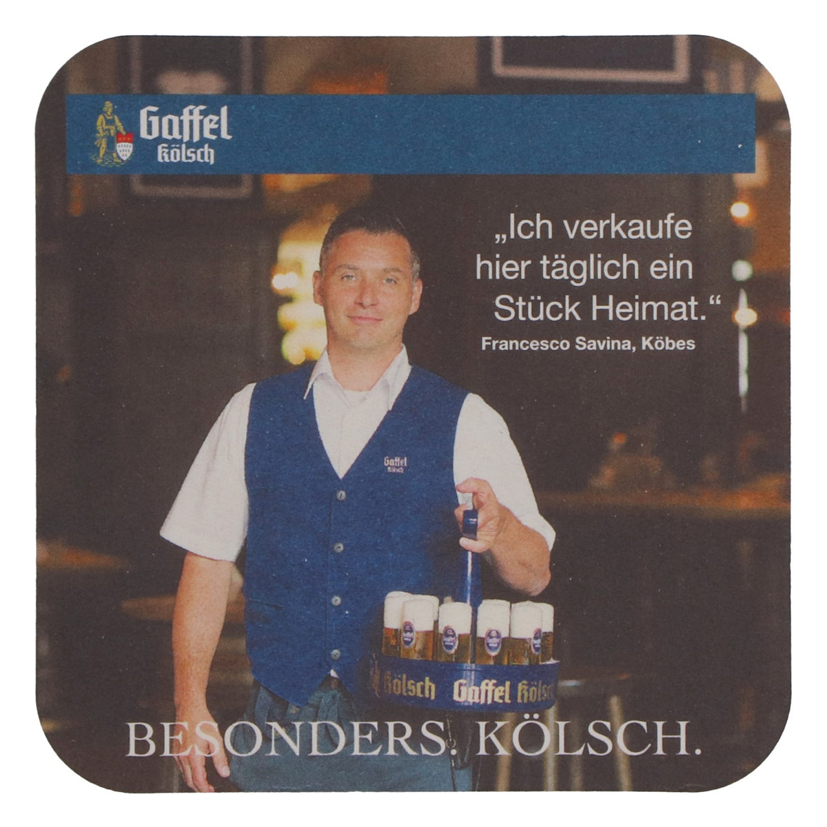 100x Gaffel Beer Coasters Glass Coasters Bar Accessories Francesco Savina – View 3