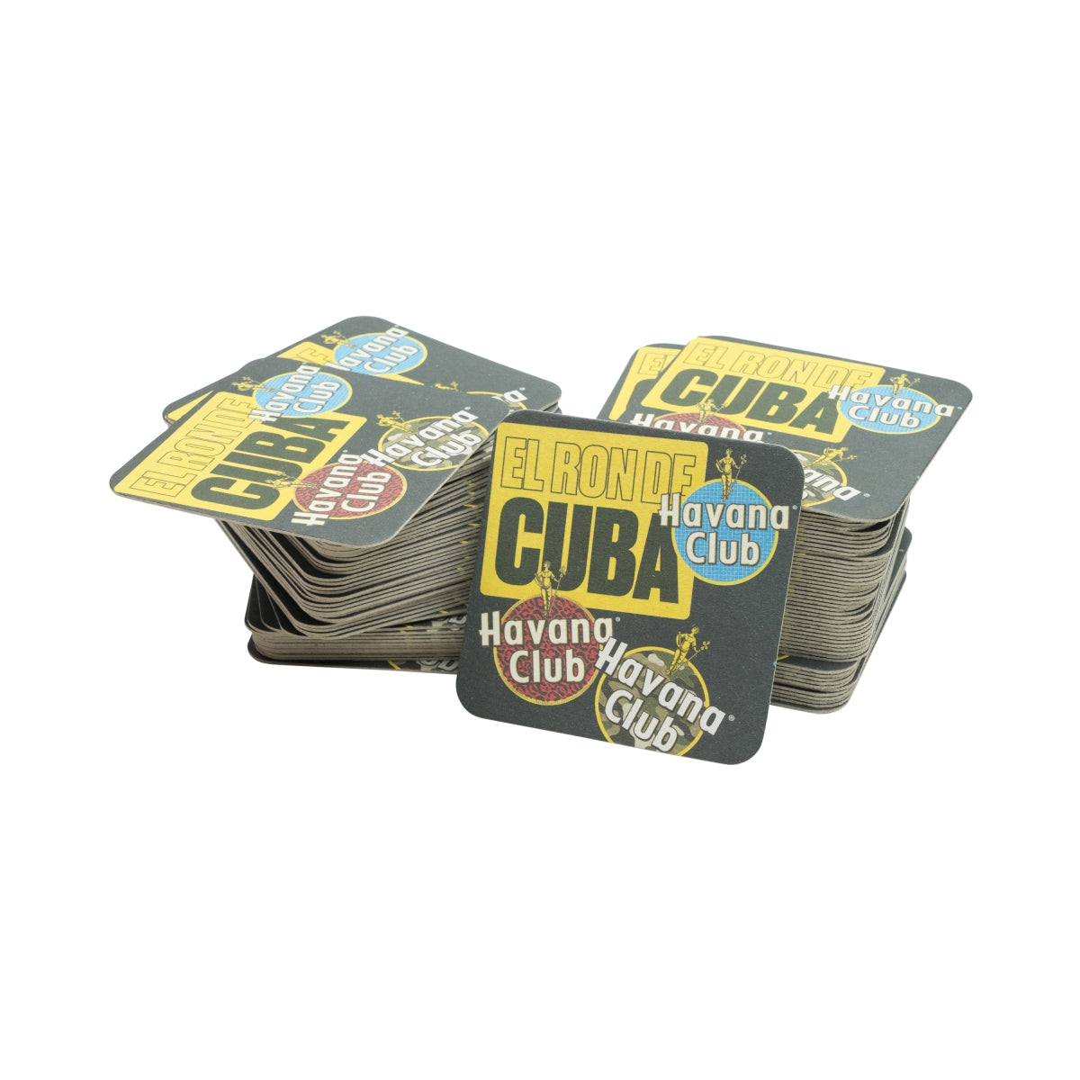100x Havana Club Rum Coasters Beer Coasters Black 9x9cm "Tiger" – View 2