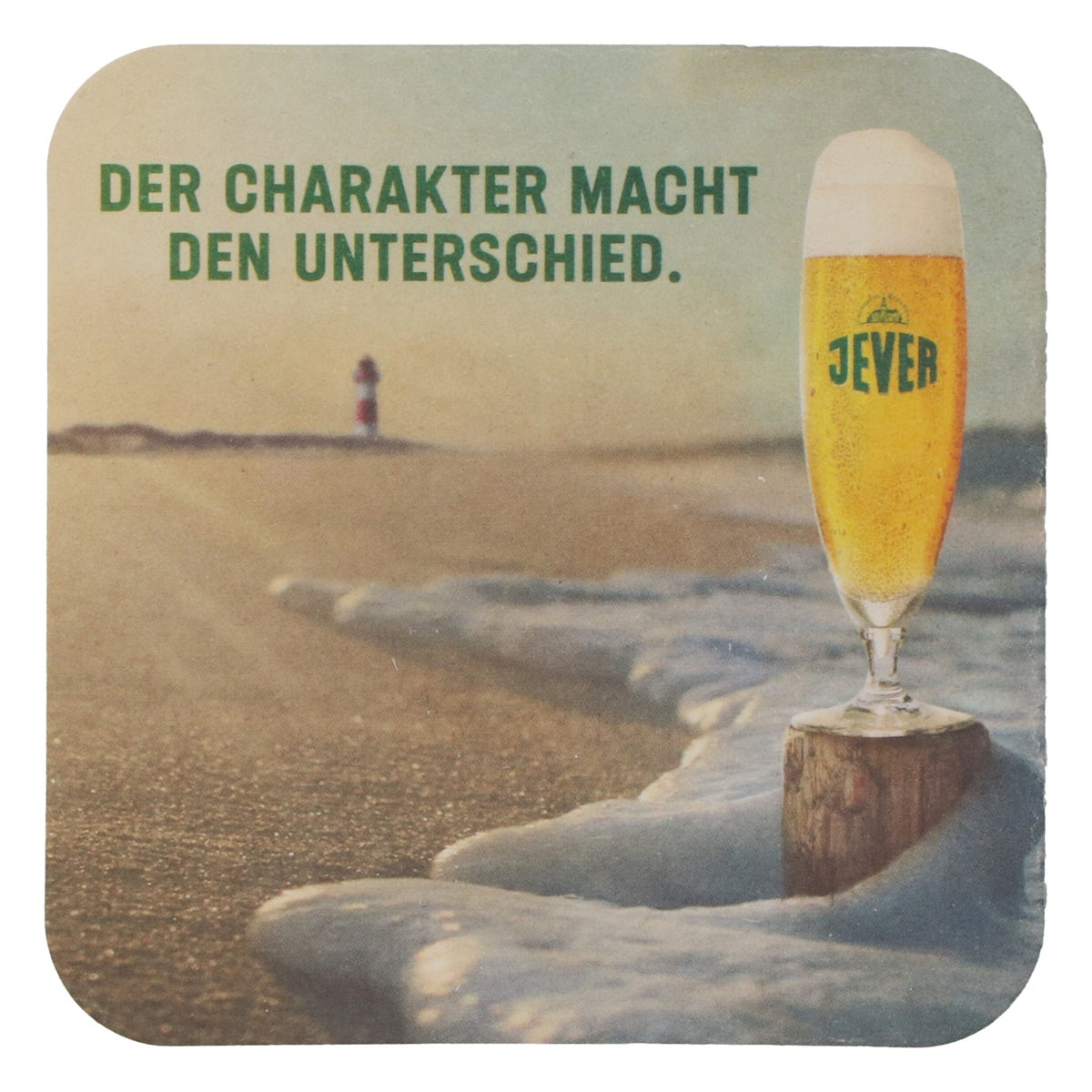 100x Jever beer coasters Glass coasters "Character makes the difference" 9.5x9.5cm – View 4