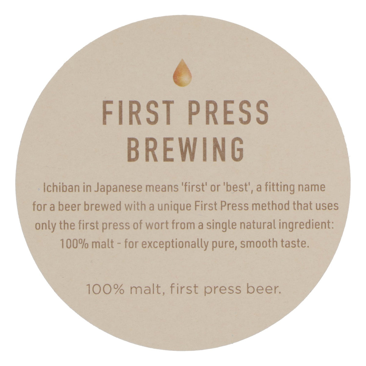 100x Kirin Ichiban Beer Coasters Glass Coasters Round 10.8cm – View 4