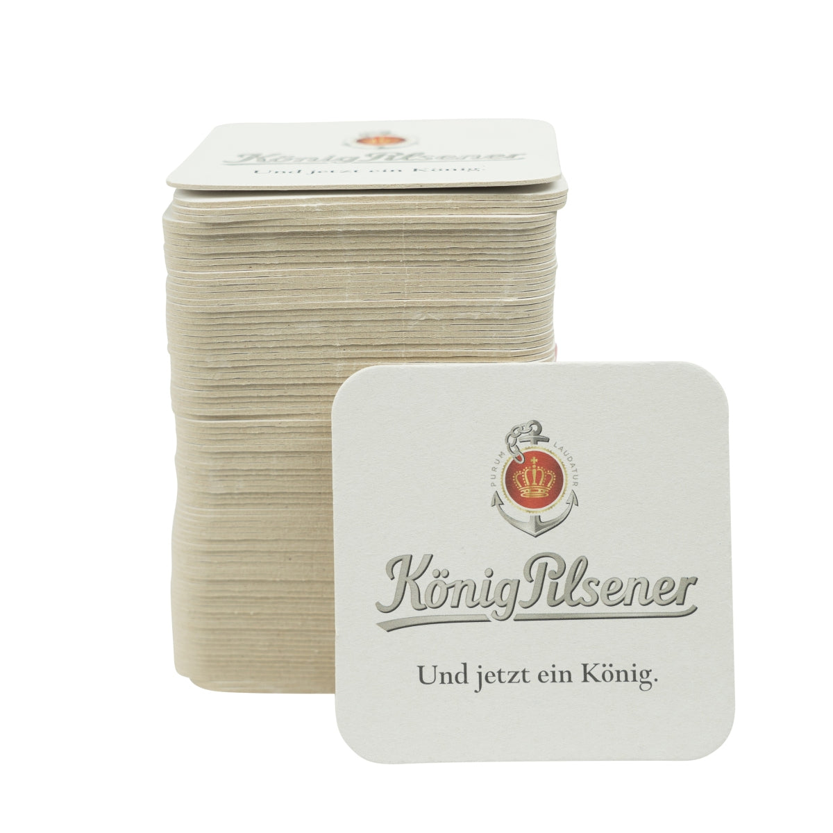 100x König Pilsener beer coasters, coasters, glasses, gastro beer mats