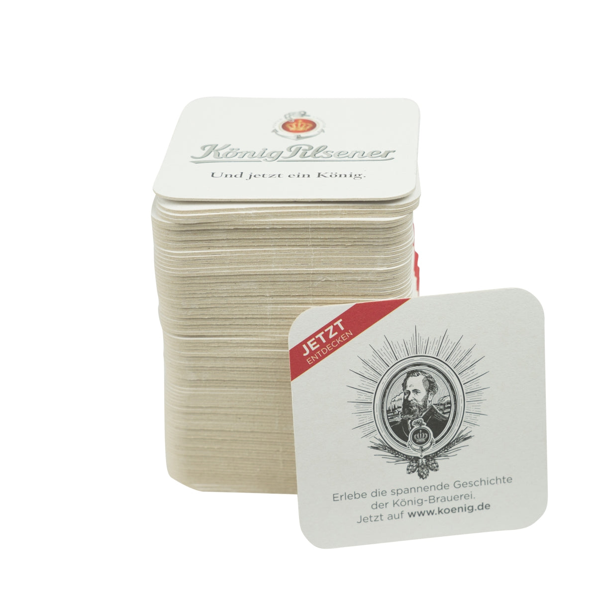 100x König Pilsener beer coasters, coasters, glasses, gastro beer mats – View 3