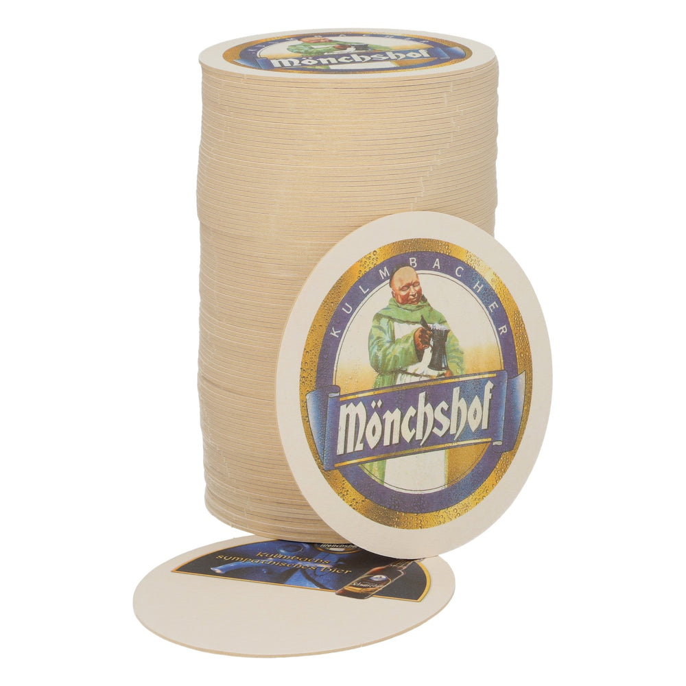 100x Kulmbacher Reichelbräu Beer Coasters Mönchshof Oval