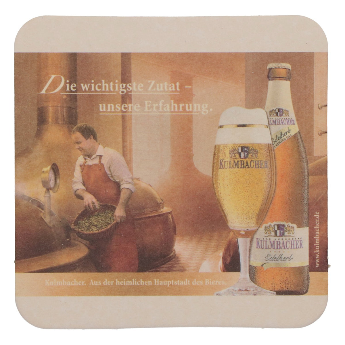 100x Kulmbacher Reichelbräu beer coasters A tough test... – View 4