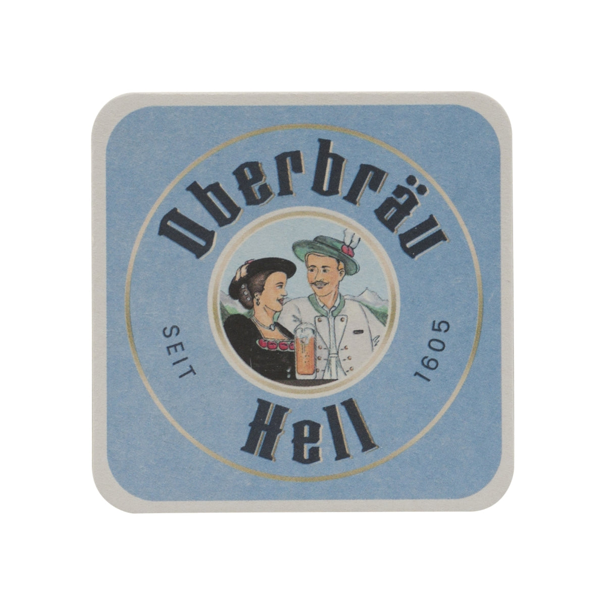 100x Oberbräu Light Beer Coasters 11cm Glass Coasters Beer Felt Paper Beer – View 2