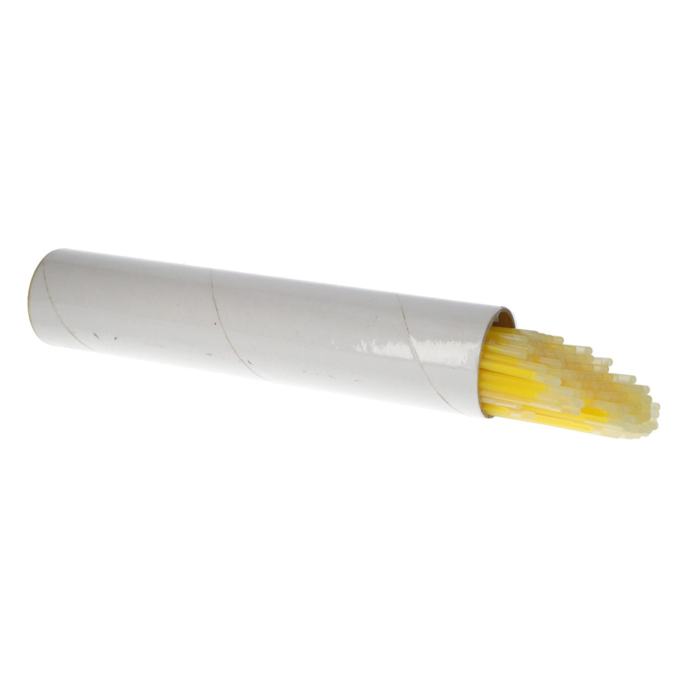 100x Sourz glow stick light-up bracelet, yellow, 20 cm, party and festival accessory