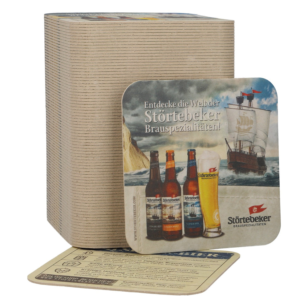 100 Störtebeker Beer Coasters, Pilsner Coasters, Bar & Party, New