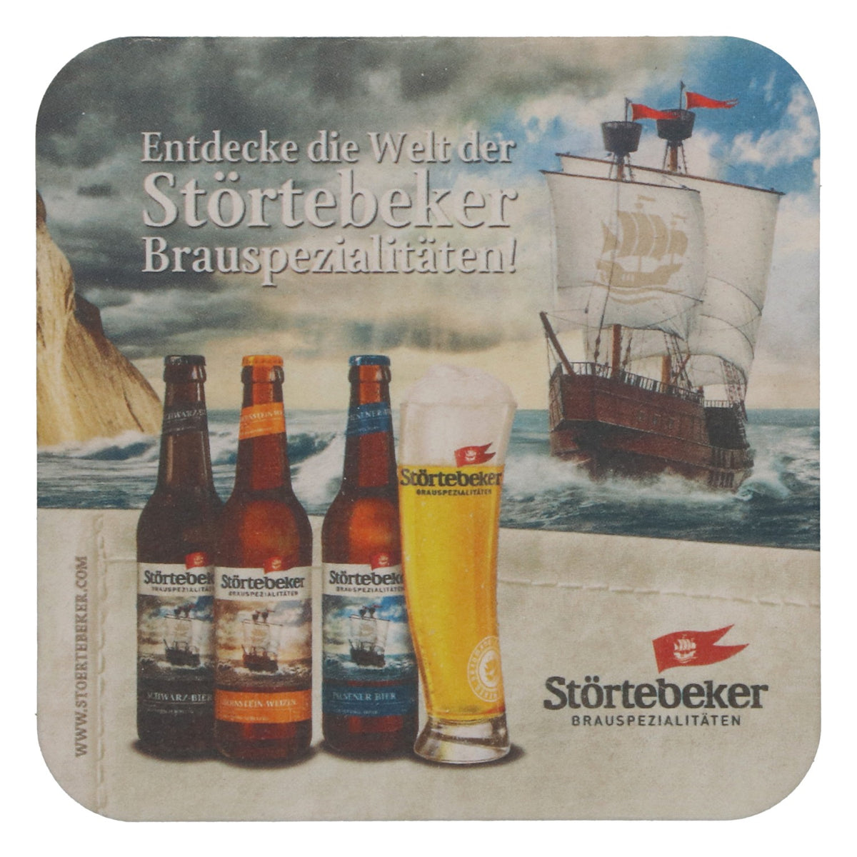 100 Störtebeker Beer Coasters, Pilsner Coasters, Bar & Party, New – View 3