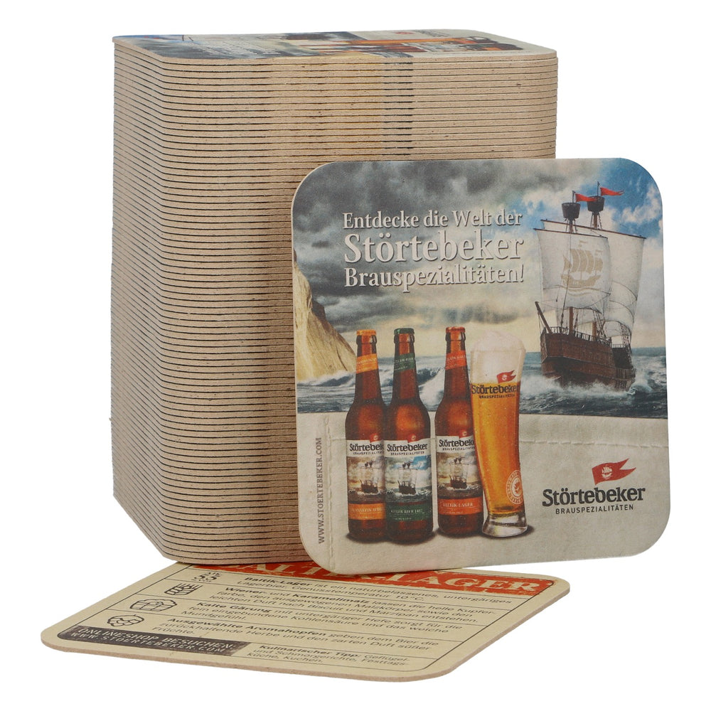 100 Störtebeker Beer Coasters, Baltik Lager, NEW, Coasters, Bar Accessories, Decor