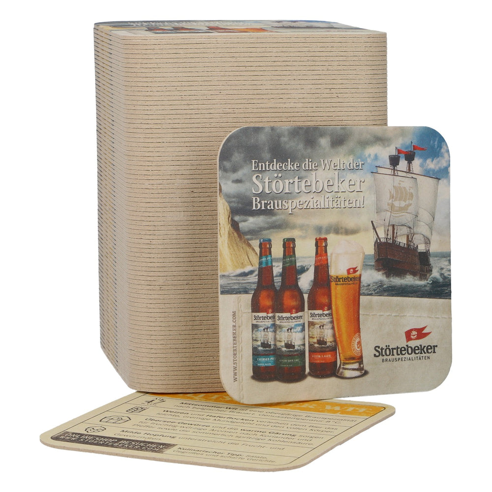 100 Störtebeker Beer Coasters, Midsummer Wit, Coasters, Bar Accessories