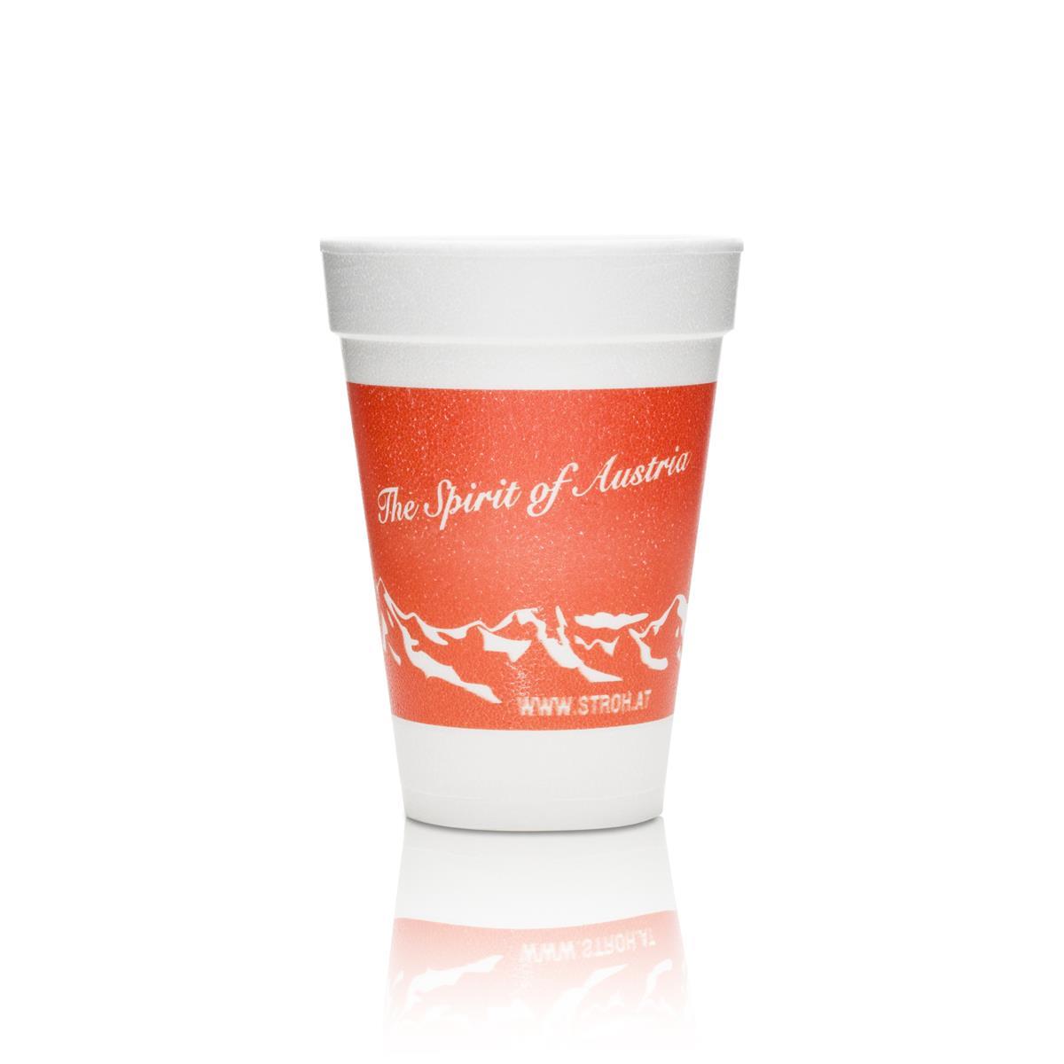 100x Straw Rum Styrofoam Cups 0.25l Disposable Glasses Mulled Wine Christmas Market 80 – View 3
