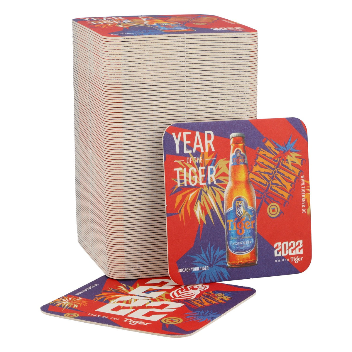 100x Tiger Beer Beer Coasters Glass Coasters Coasters 2022