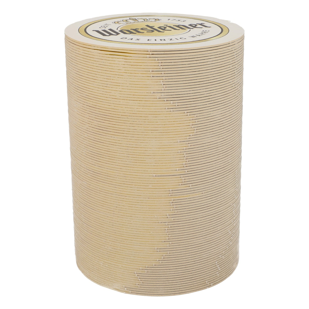 100 Warsteiner beer coasters, 10.5 cm in diameter, "A Family Tradition Since 1753" – View 2
