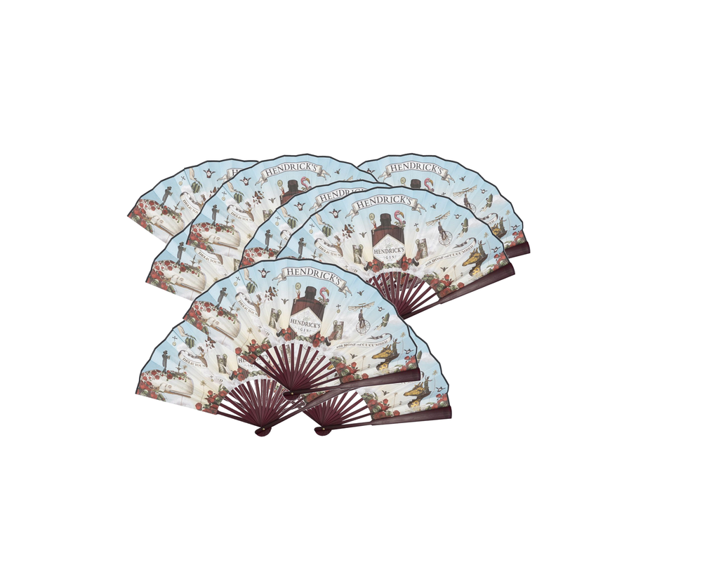 10x Hendricks Hand Fans Foldable Fans Colorful Wood Party Accessory Summer Cooling