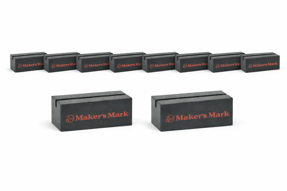 10x Makers Mark table displays Menu Food Drink Card Holders Restaurant Bar Café